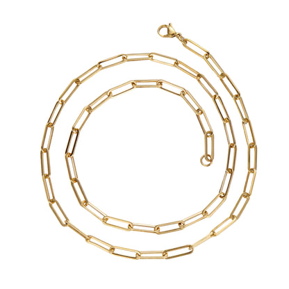 Łańcuszek Paperclip 4 mm ze stali 304