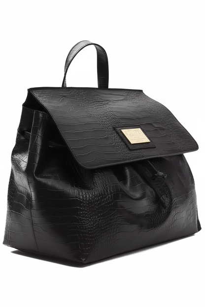 Czarna torba Pompei Donatella - widok z boku